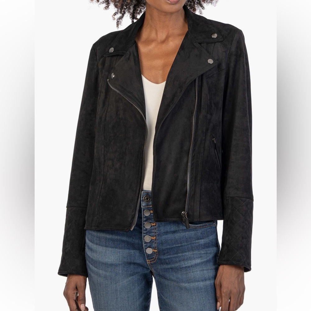 KUT from the Kloth Emma Faux
Suede Moto Jacket.  XXL.  Never worn
